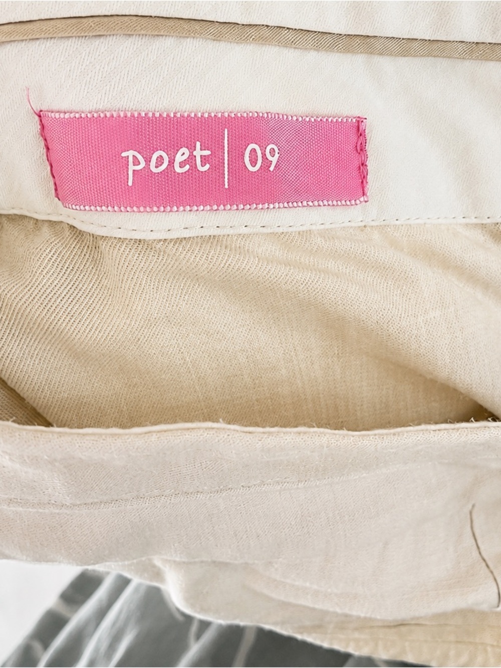 Poet 09 by Sigrid Olsen Women’s Beige Cropped Capri Pants – Size 10 - Picture 6 of 6